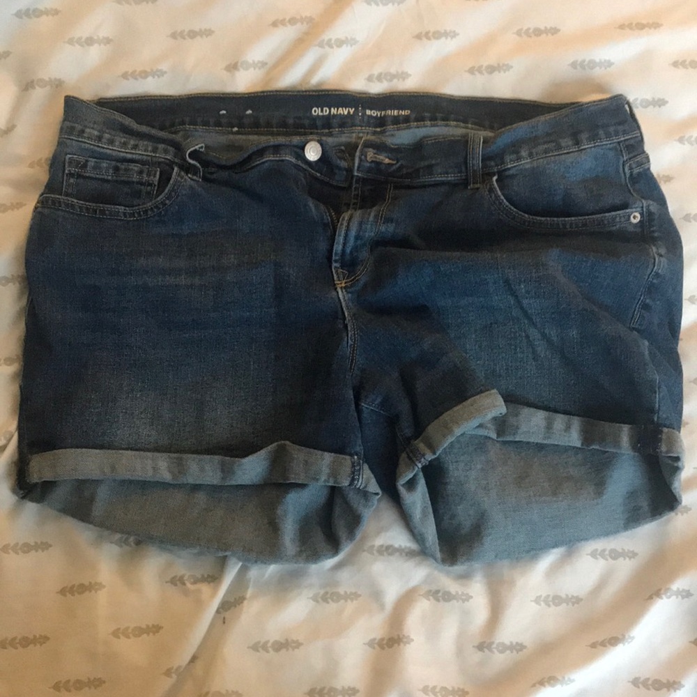 Old navy boyfriend denim shorts